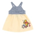 thumbnail image 4 of Disney Winnie the Pooh Baby Girls' 2-Piece Bodysuit and Jumper Dress Set Piglet Yellow, 4 of 7