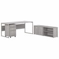 thumbnail image 1 of Scranton & Co Engineered Wood 72W Desk with Storage and Drawers in Platinum Gray, 1 of 10
