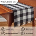 thumbnail image 5 of Park Designs Buffalo Check Table Runner - 36''L - Black, 5 of 5