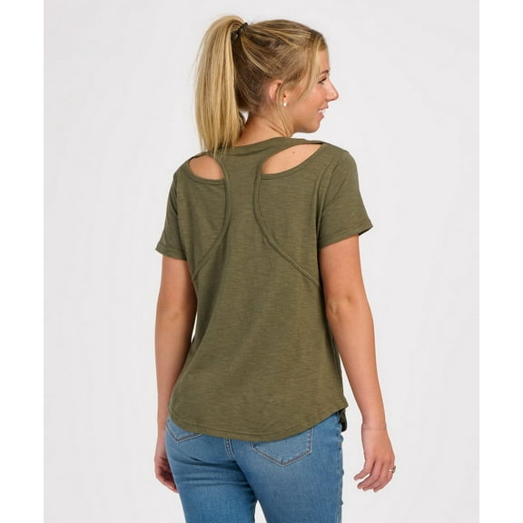 Boxercraft T67 Women's Cut It Out Tee-Olive-XL