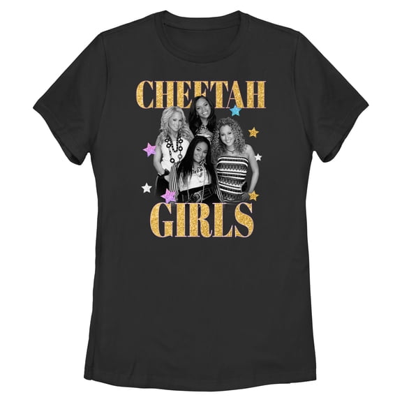 Womens The Cheetah Girls Gold Group Shot T Shirt