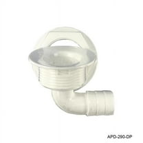 T-H Marine Supplies 90 Degree All Purpose Drain, White