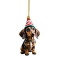 thumbnail image 3 of Adorno acrílico para perro de dibujos animados de Navidad, colgante para perro, suministros para fiesta en casa (E-1), 3 of 6
