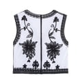 thumbnail image 7 of Unir Boho V-Neck Sleeveless Vest for Women, Floral Embroidered Cropped, Casual Everyday Lightweight Woven Summer Outerwear, 1 Piece, S-L, 7 of 7