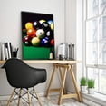 thumbnail image 2 of HOMICOZI Art Wall Decor Large s Ball Canvas Wall Art Pool Table Close up Picture Print Painting Modern Giclee Print Decoration for Home Office Living Room, 2 of 4