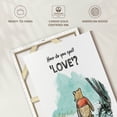 thumbnail image 6 of Elephant Stock Winnie The Pooh Feel Love Quote Wall Art - Vertical Canvas Wall Art - Living Room Wall Decor - Kids And Nursery Canvas - Beige And Blue Decor - 8" x 12", 6 of 8