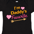 thumbnail image 4 of Inktastic I'm Daddy's Favorite with Arrow and Hearts in Pink Boys or Girls Baby Bodysuit, 4 of 5