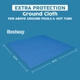 thumbnail image 2 of Bestway Square Ground Cloth for 12' Above Ground Pool & Hot Tub, Mat for Pools, 2 of 5