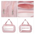 thumbnail image 3 of 1 Pc Women Convenient Large Makeup Bag for Vacation Camping Business Travel, Pink-M, 3 of 4