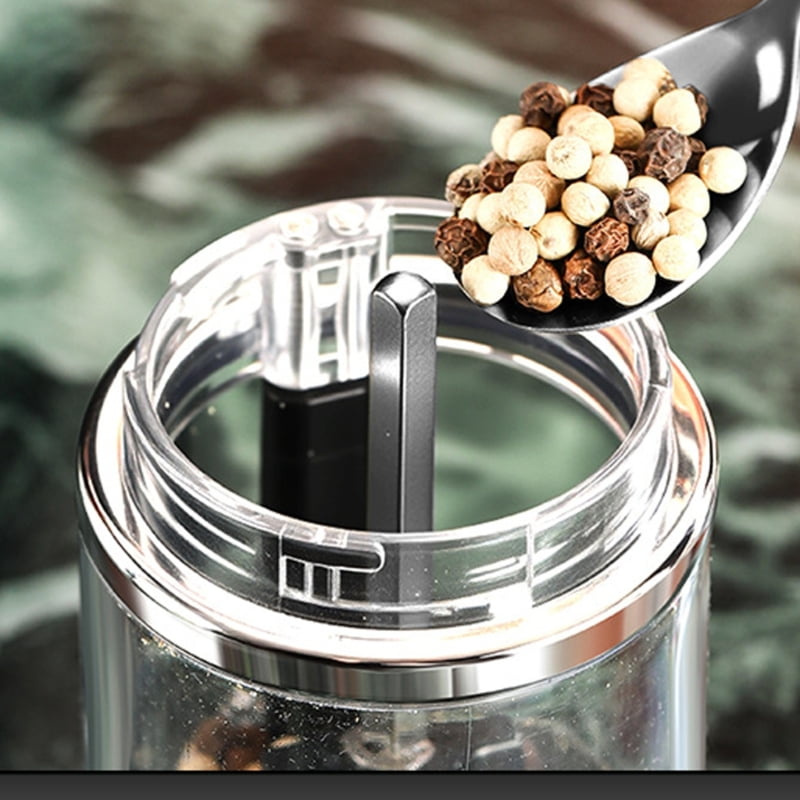 Electric Salts and Pepper Mill Set USB Recharging Adjustable Condiment Grinder