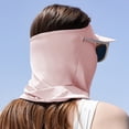 thumbnail image 4 of Máscara de protección solar de seda de hielo de verano, sombrero para el sol de cara completa para exteriores, toalla facial ligera y transpirable con orificio para gafas, 4 of 5