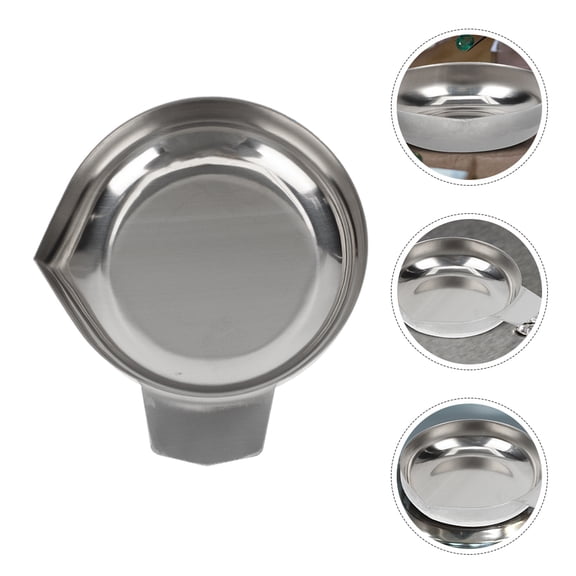 OUNONA Digital Scale Stainless Pan Stainless Steel Silver 1Pcs for Jewelry Weighing