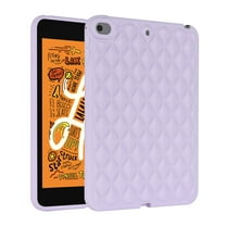 Allytech Case for 7.9 inch Apple iPad mini 4/5, Slim Luxury Diamond Pattern [Camera Protection] Shockproof Soft TPU Back Case Compatible with iPad mini 4/5 - Purple