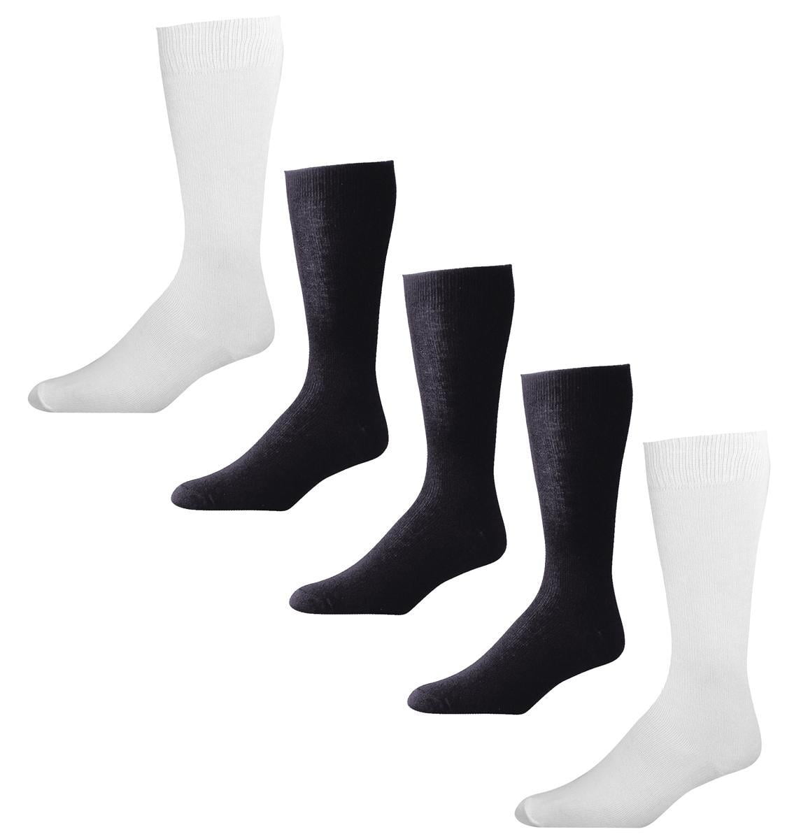 Bundle Up for Warmth and Save! 3 Black & 2 White Polypropylene Sock ...
