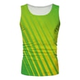 thumbnail image 3 of Aayomet Débardeurs Graphiques en Coton pour Hommes Sans Manches Col Rond Débardeurs Imprimés Blouse Chemises (Vert, L), 3 of 4