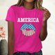 thumbnail image 2 of Blusa informal de manga corta con cuello redondo y estampado suelto de verano para mujer con estilo OAVQHLG3B Store  lin121212, 2 of 4