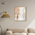 thumbnail image 3 of Golden Glow on Pink Canvas Abstract Earth Tone by Art Remedy, Gold Frame, 24 x 30, 3 of 7