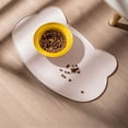 thumbnail image 4 of ACDANC Cat Food Mat And Water Mat,Silicone Pet Feeding Mat for Food And Water Bowls,Nonslip Cats And Dogs Food Placemat Tray,Raised Edges to Prevent Water Spills on Floors 10.24"X16.54", 4 of 7