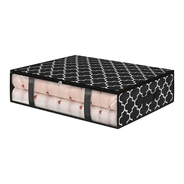 Popular Picks, Underbed Storage Bag, Foldable Non-woven Organizer, Large Capacity, Easy Assemble, For Home-Travel, Quilt Blanket Pack, Moving Room Essentials, Durable Fabric Akmoler Popular Picks