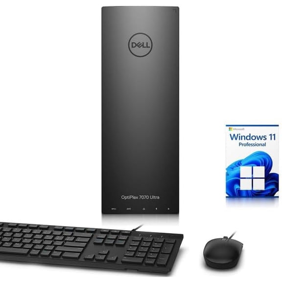 Restored Dell OptiPLex 7070 Ultra Desktop Computer PC — Intel Core i7-8565U 8th Gen upto 4.60GHz — 8GB DDR4 RAM — 128GB SSD — Keyboard & Mouse — Wi-Fi — Window 11 Pro (Refurbished)