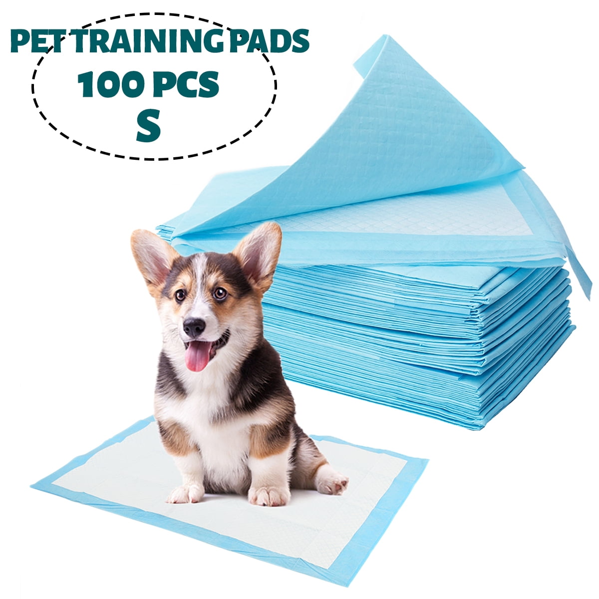 100Pcs Pet Training Pads Dog Puppy Cat Pee Pads Diaper Super Absorbent
