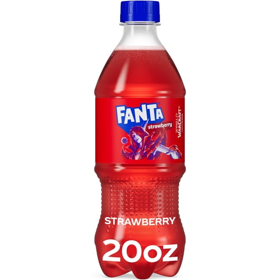 Fanta Strawberry Soda Pop Bottle, 20 fl oz