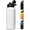 White, variant on Gallon Water Bottle with Straw&Spout Lid, 304 Stainless Steel Water Jug with Handle and Wide Mouth, One Gallon Vacuum Double Walled Jug for Sports, Outdoors, Leak-Proof. Black 128oz-wpp