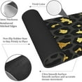 thumbnail image 4 of Acstract Black Gold Leopard Mouse Pad 31.5x11.8 in Desk Accessories Big Extended Non-Slip Rubber Base Mousepad with Stitched Edges Gaming Pc Desktop Large Mouse Pad, 4 of 6