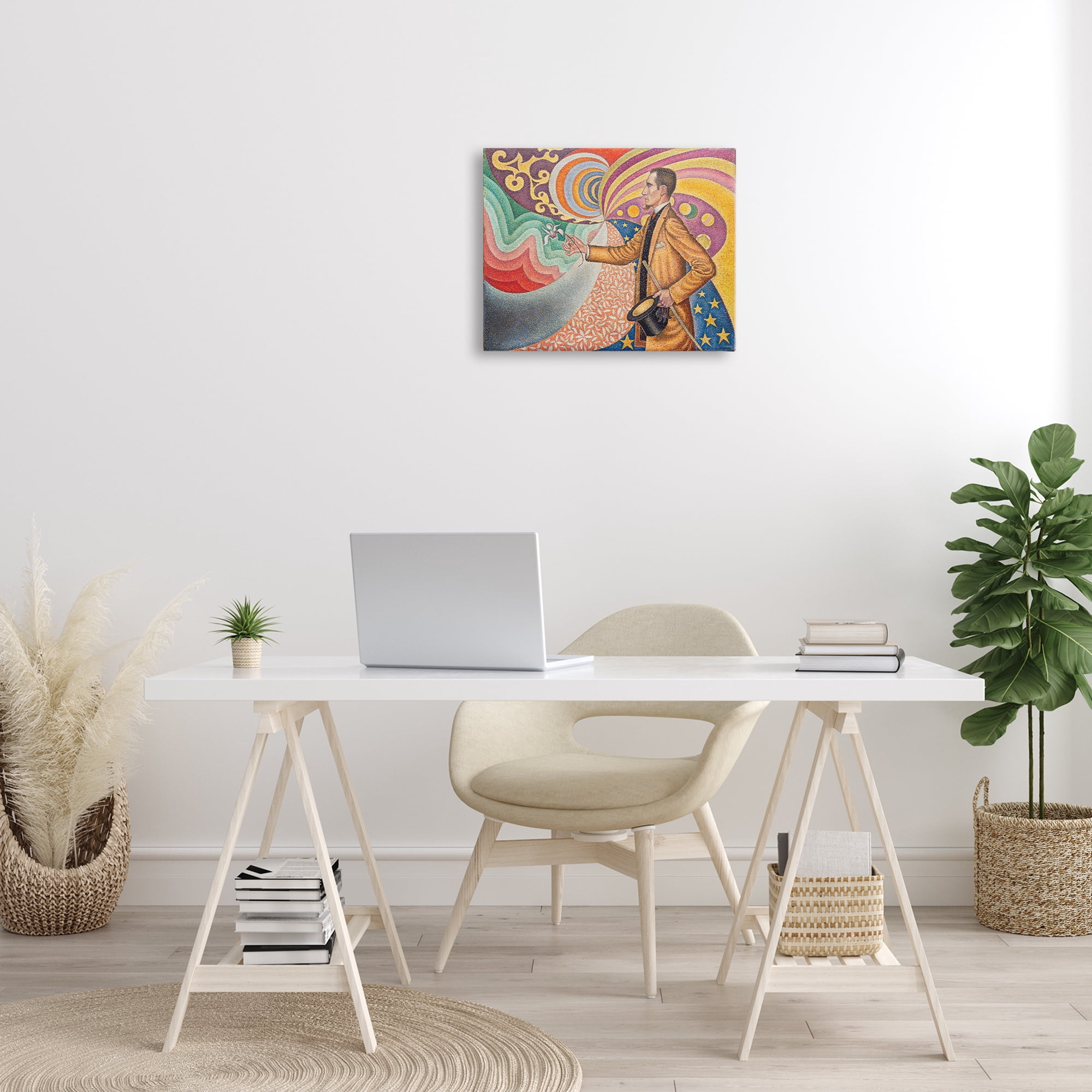 Stupell Industries Classical Georges Signac Painting People Painting Wrapped Canvas Art Print Wall Art, 20 x 16