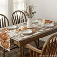 thumbnail image 6 of Set of 4 Fall Placemats 12x18 Inch Pumpkins Autumn Thanksgiving Harvest Vintage Table Mat for Party Dining Decoration, Beige/Orange, 6 of 12