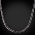 thumbnail image 4 of 6mm Black Gun Plated Mens Necklace Thick Snake Chain Neclace for Pendant Jewelry Gifts, 18"-26", 4 of 4