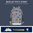 thumbnail image 5 of FORMRS Unisex School Backpack 17" Student Travel Bag with Laptop Compartment, Polka Dot, 5 of 7
