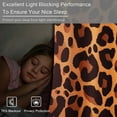 thumbnail image 5 of 42W x 84L Inch Tiger Blackout Curtains Grommet Thermal Insulated Room Top Darkening Curtains for Living Room Bedroom, Set of 2 Panels Leopard Print, 5 of 6