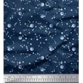 thumbnail image 1 of Soimoi Poly Georgette Fabric Moon & Galaxy Print Fabric by the Yard 52 Inch Wide, 1 of 5