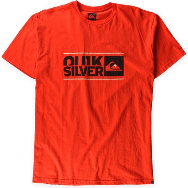Quiksilver Ill Faded Slim Graphic Camiseta para Hombre, Naranja, X-Large Quiksilver Camiseta gráfica