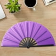 thumbnail image 3 of Folding Fan Pure Color Strong Fan Bone Lightweight Retro Style Kung Fu Fan Tai Chi Fan Chinese Dance Fan Party Decoration Fan, 3 of 7
