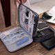 thumbnail image 2 of Bolsa digital para auriculares Bolsa de almacenamiento de clasificación electrónica Caja de almacenamiento de cable de datos multifunción (gris), 2 of 5