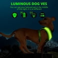 thumbnail image 4 of Led Dog Harness, Usb Rechargeable Dog Vest Luminous + Reflective Design, Adjustable Dog Safety Harness With Padded, Lightweight Collar For Dogs, Puppi, 4 of 5