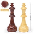 thumbnail image 2 of Chess Pieces Vamslove Staunton de madera, tamaño king, 4.5 pulgadas, juego de 32 unidades, 2 of 7