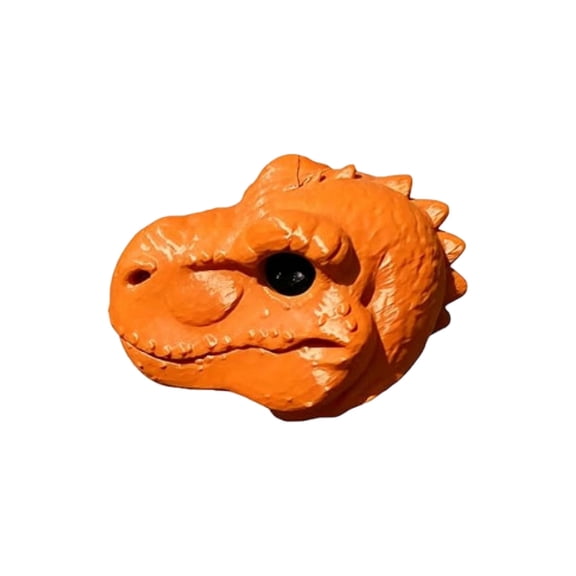 Dinosaur Head Bird Feeder Hanging Resin Wildlife Feeder for Backyard Tree T-Shaped Chipmunk Nut Feeder Outdoor Garden Decor