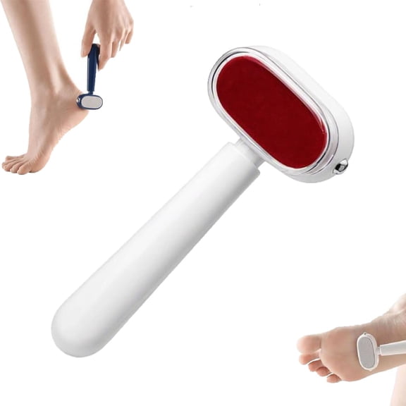 Double-Sided Foot Scraper for Callus Removal–Stainless Steel Foot File Rasp,Callus Remover, Foot Care Tool, Dual-Sided Design, Pedicure Scrubber, Smooth Feet(White)