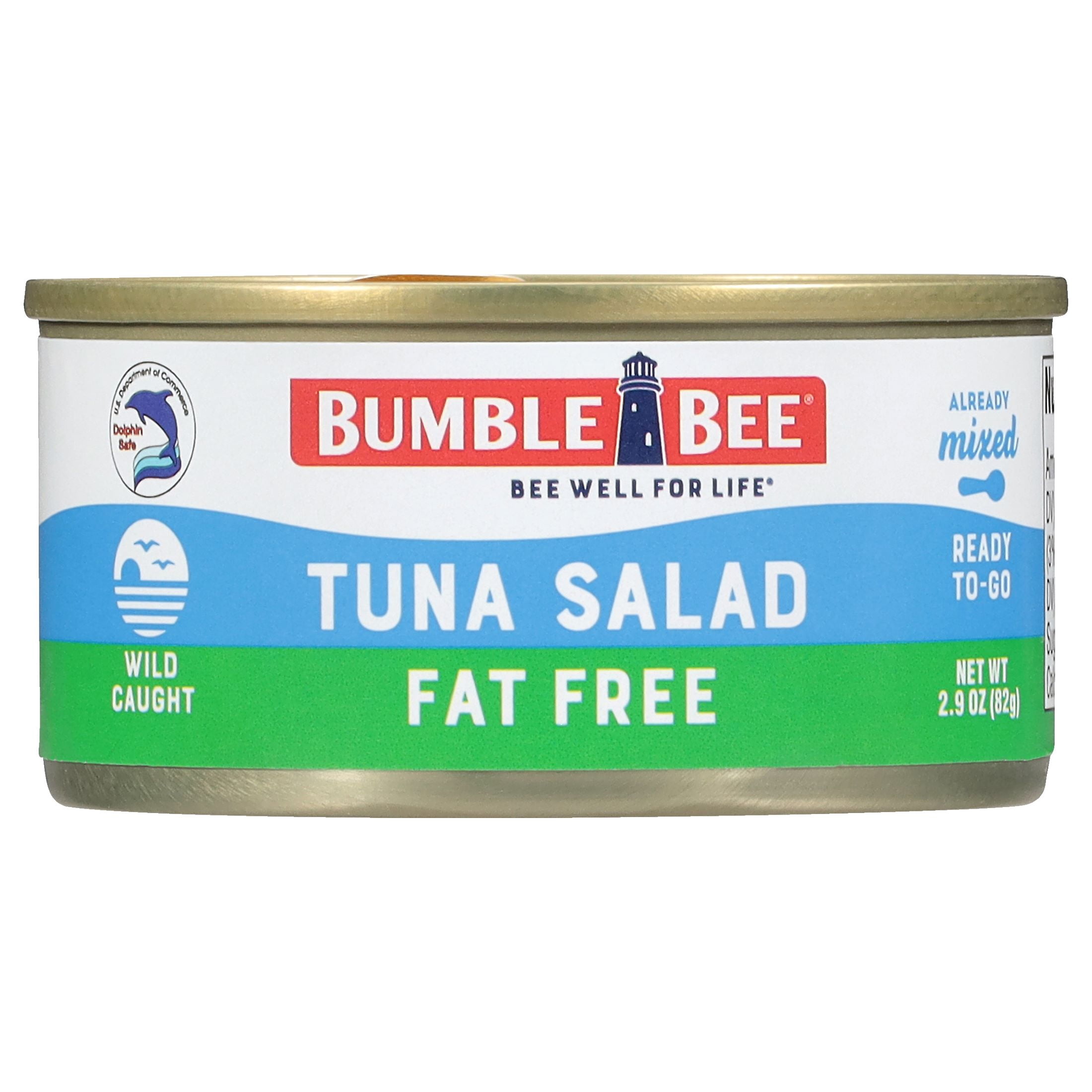 (3 pack) Bumble Bee Snack on The Run Fat Free Tuna Salad with Crackers Kit, 8g Protein Per Serving, Ready to Eat, Spoon Included, Shelf Stable Box, 3.5 oz