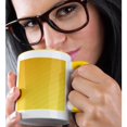 thumbnail image 2 of 3drose, Abstract Geometric Gradient Simple Striped Pattern Background Design, 11oz Two-tone Yellow Mug, 2 of 6