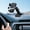 Silver#3, variant on Universal Car Phone Holder - 360° Adjustable, One-Hand Operation, Anti-Shake Design for 4.7-7 Inch Phones (61-90mm Clamp Range), Silver Plastic Mount with Suction Cup Base & Charging Port Access