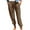 Brown, variant on Casual Pants for Women Leopard Print Pants Bottoms Athletic Pants Breathable Lightweight Khaki Womens Trousers L