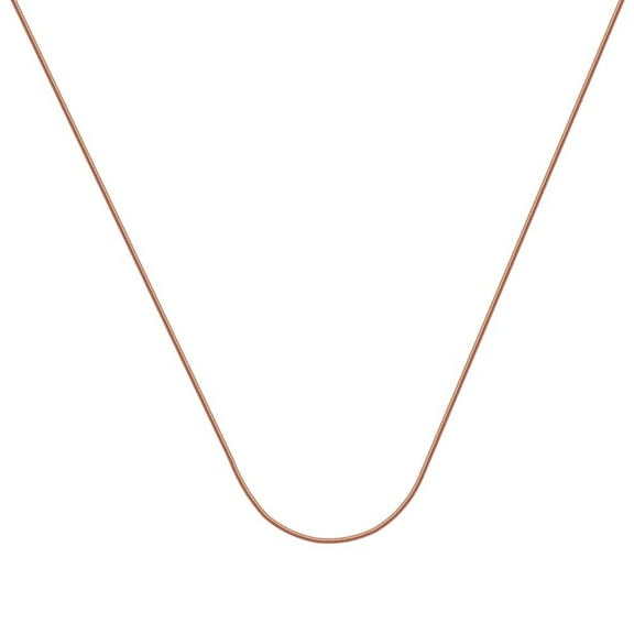 14k Rose Gold Lite Snake Chain Necklace 1mm Lobster Claw Closure - 2.5 Grams - 16 Inch