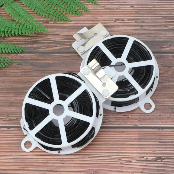 MLINS Garden Plastic Binding Wire for Securing Plants and Vines Strong and Flexible PE Material Black 50