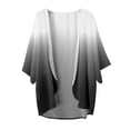 thumbnail image 4 of Ketyyh-chn99 Summer Cardigan for Women Plus Size Short Sleeve Cardigan Sweater Grey,L, 4 of 4