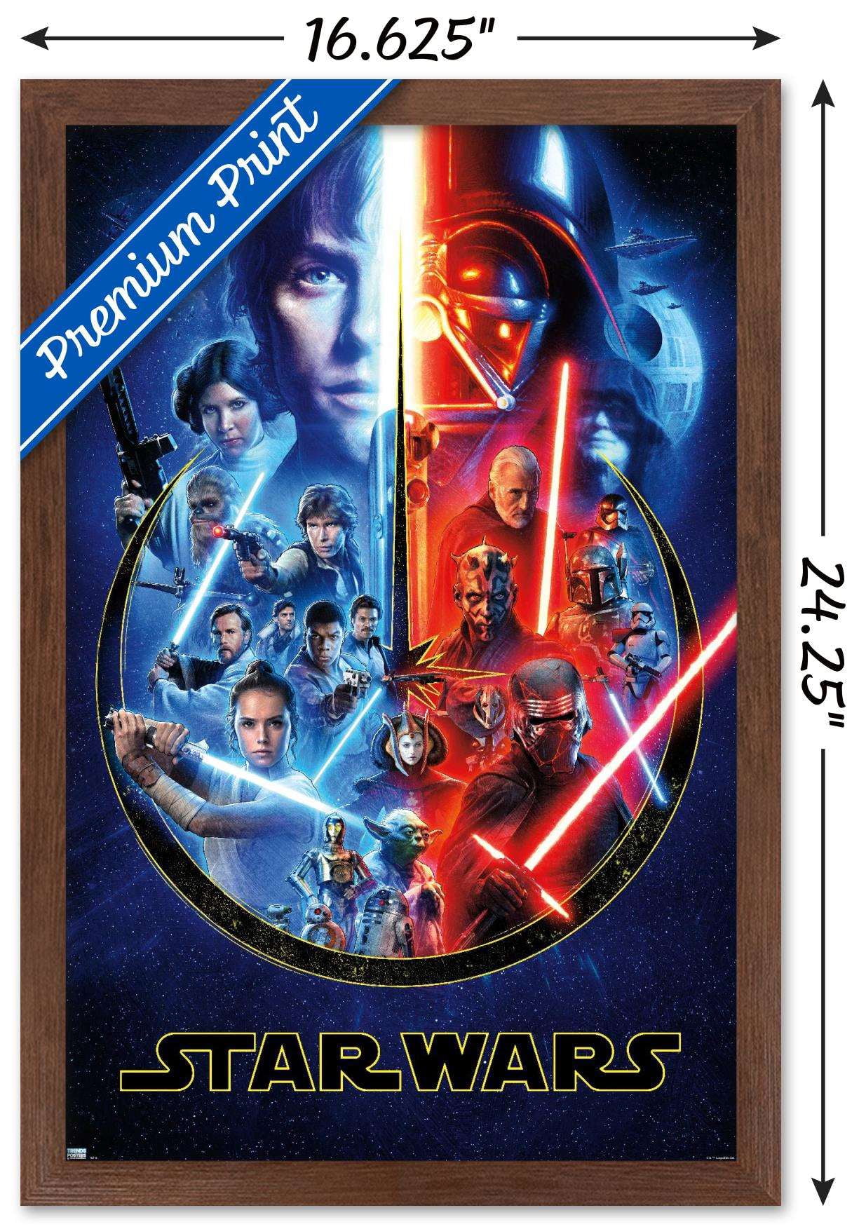 STAR WARS SAGA POSTER ステッカーセットB Star Wars - Skywalker Saga Wall Poster, 14.725
