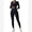Black, variant on Workout Sets for Women 3 Piece High Waisted Seamless Leggings Crop Top Jacket Gym Yoga Outfit Stretchy Sports Bra Sets M Brown